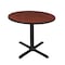 Cain Round Tables > Breakroom Tables > Cain Square & Round Tables, Wood, Metal Top, Cherry TB36RNDCH - alternate 1